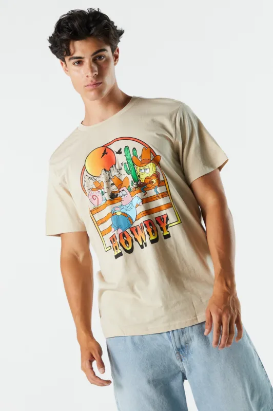 Cowboy SpongeBob Graphic T-Shirt sold by Charlotte Russe