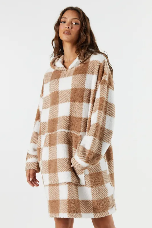 Tan Plaid Print Humungo sold by Charlotte Russe