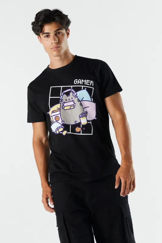Gamer Kitty Graphic T-Shirt sold by Charlotte Russe