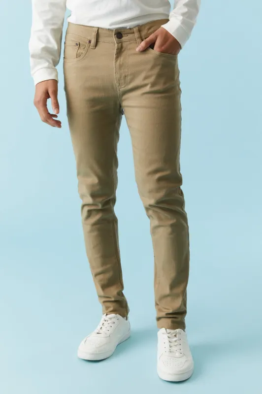 Tan Wash Skinny Jean sold by Charlotte Russe