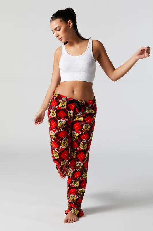 SpongeBob Xmas Plush Pajama Pant sold by Charlotte Russe