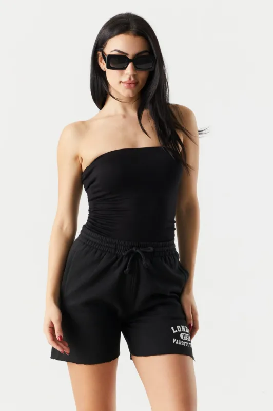 Fleece London Graphic Short sold by Charlotte Russe