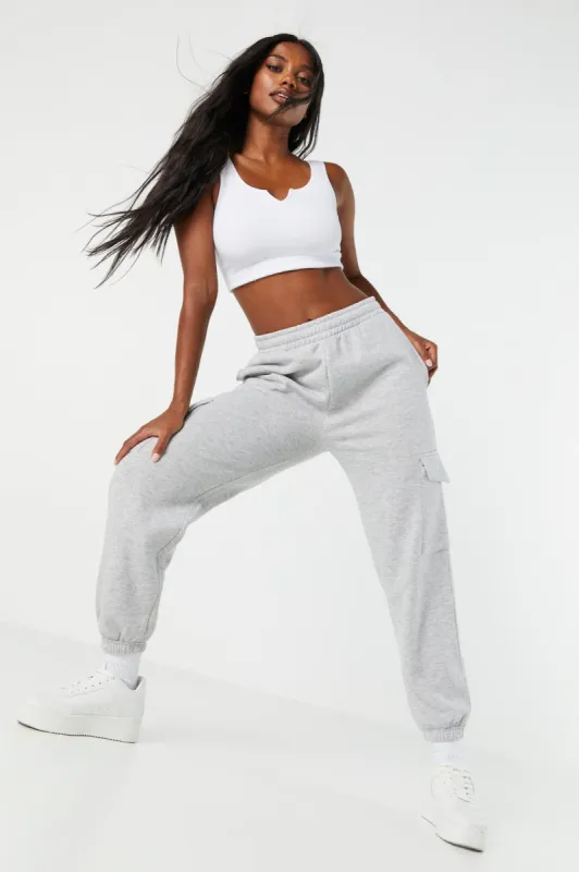 Fleece Cargo Jogger sold by Charlotte Russe