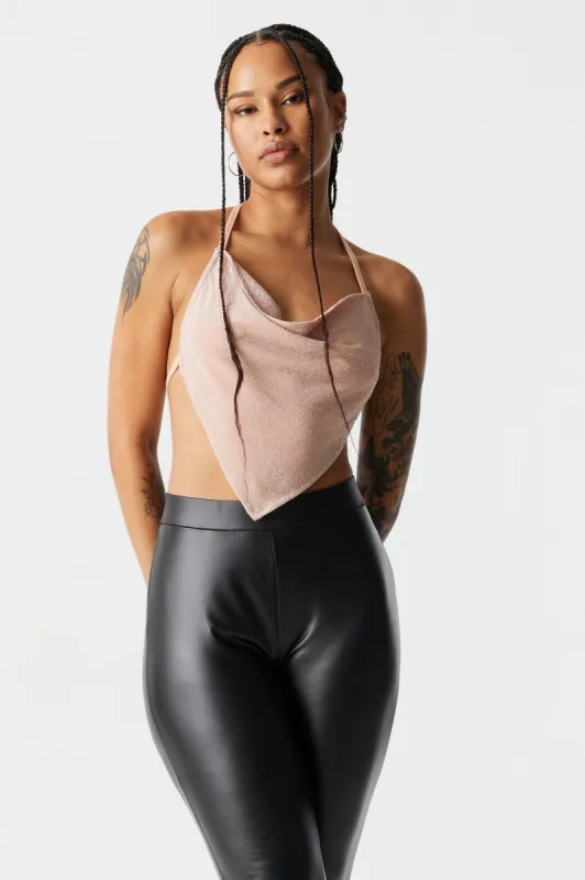 Slinky Cowl Neck Halter Tank sold by Charlotte Russe