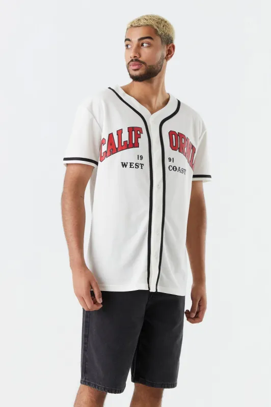 California Graphic Baseball Jersey sold by Charlotte Russe