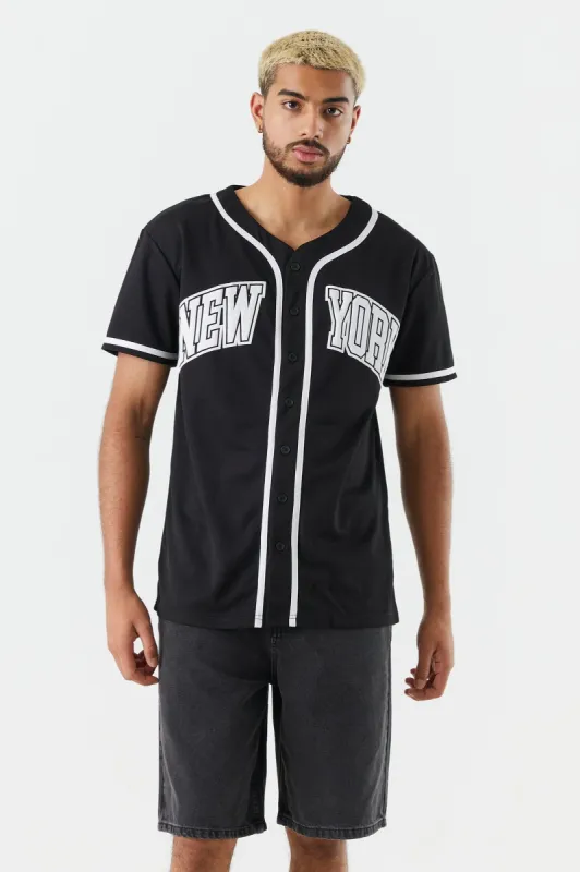 New York Graphic Baseball Jersey sold by Charlotte Russe