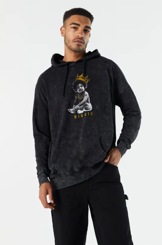 Biggie Graphic Fleece Hoodie sold by Charlotte Russe
