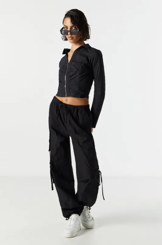 D-Ring Cargo Parachute Pant sold by Charlotte Russe