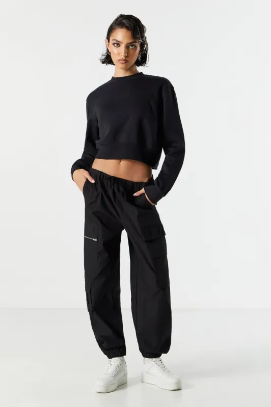 Zip Pocket Cargo Jogger sold by Charlotte Russe