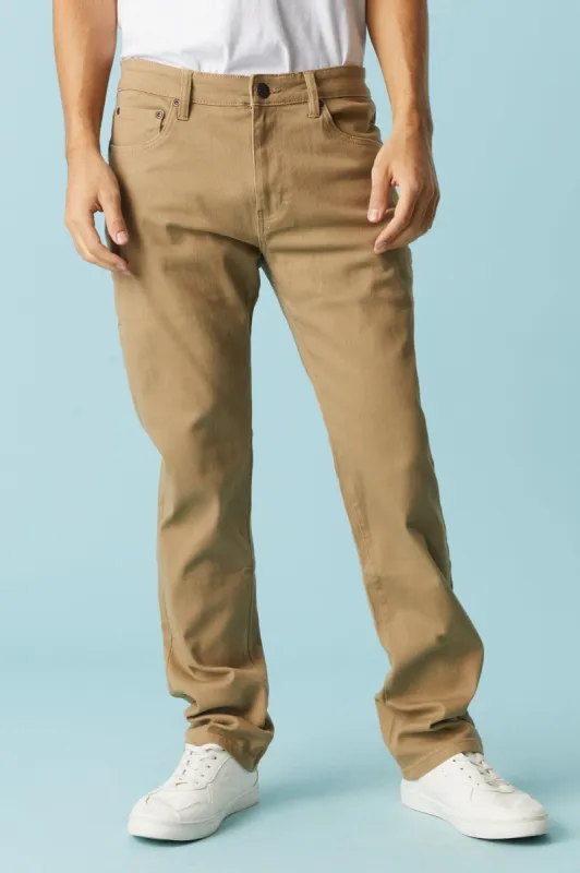 Tan Straight Leg Jean sold by Charlotte Russe