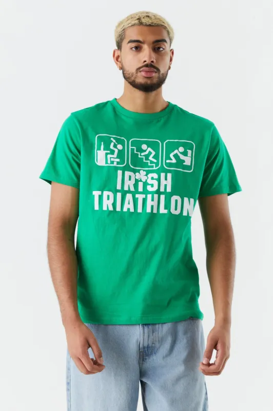 St Patrick's Day Irish Triathlon Graphic T-Shirt made by Charlotte Russe