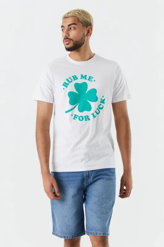 St Patrick's Day Rub Me Graphic T-Shirt sold by Charlotte Russe