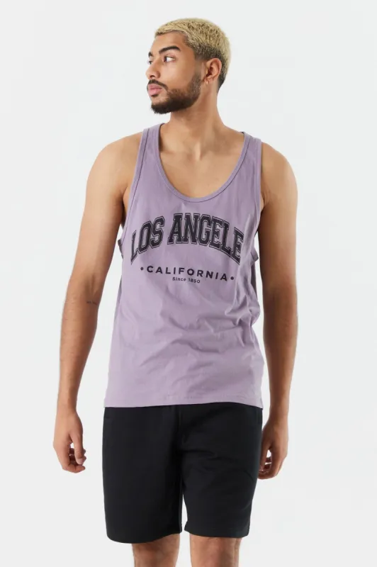 Purple Los Angeles Graphic Tank sold by Charlotte Russe
