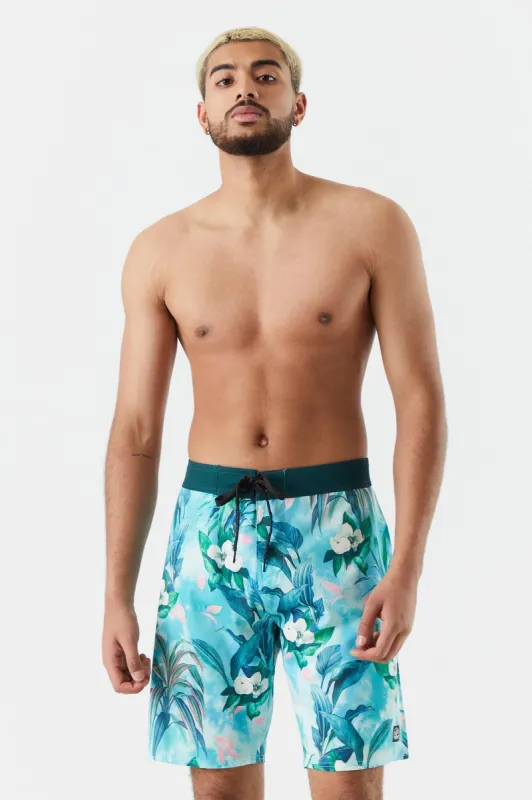 Hawaiian Print Board Short sold by Charlotte Russe