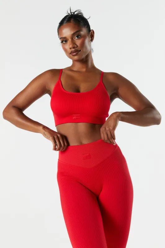 Sommer Ray Seamless Ribbed Active Bra sold by Charlotte Russe