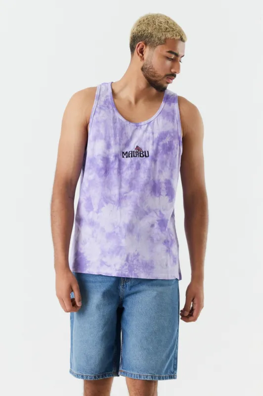 Tie Dye Malibu Embroidered Tank sold by Charlotte Russe