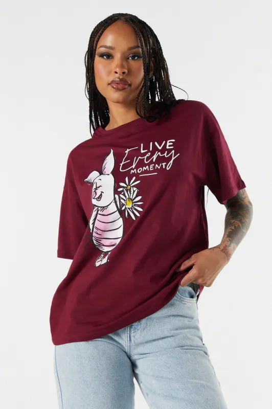Piglet Graphic Boyfriend T-Shirt sold by Charlotte Russe