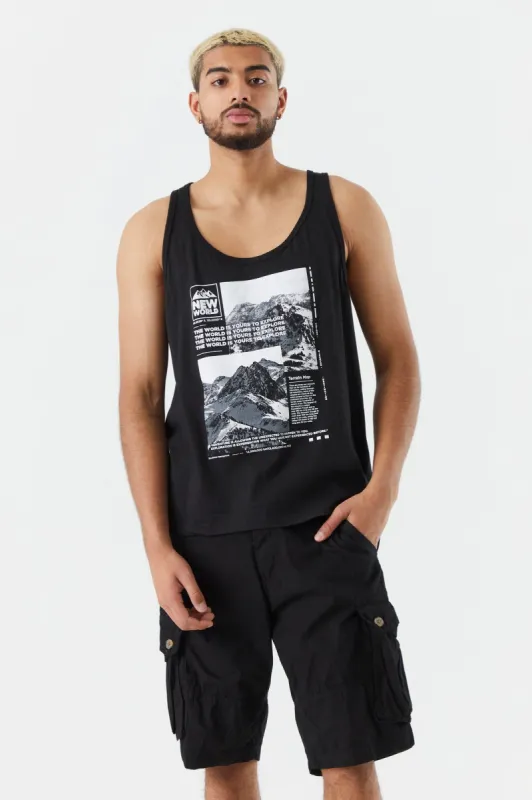 World To Explore Graphic Tank sold by Charlotte Russe