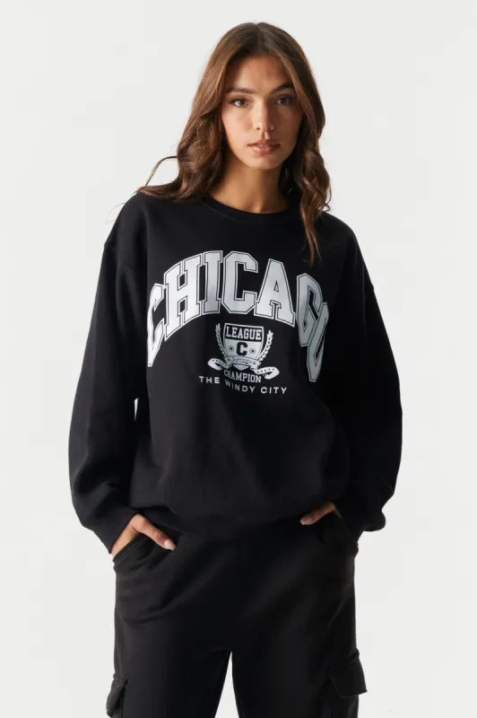 Chicago Graphic Sweatshirt sold by Charlotte Russe