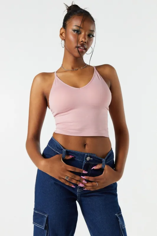 Seamless Padded Cropped Tank sold by Charlotte Russe