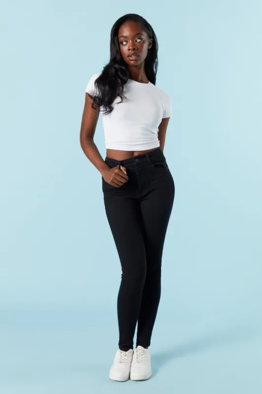 Miami Black Wash Skinny Jean sold by Charlotte Russe