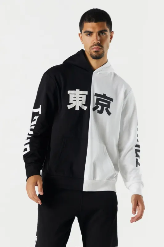 Split Graphic Hoodie sold by Charlotte Russe