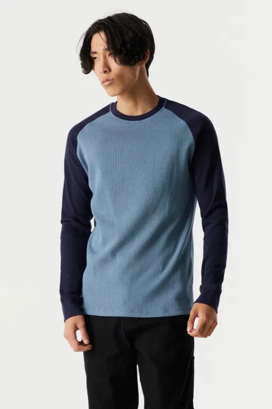 Thermal Long Sleeve Raglan Top sold by Charlotte Russe