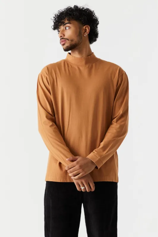 Mock Neck Long Sleeve Jersey Top sold by Charlotte Russe