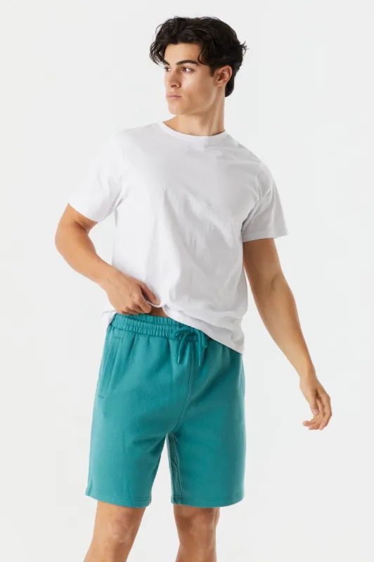 Blue Basic Everyday Fleece Short sold by Charlotte Russe