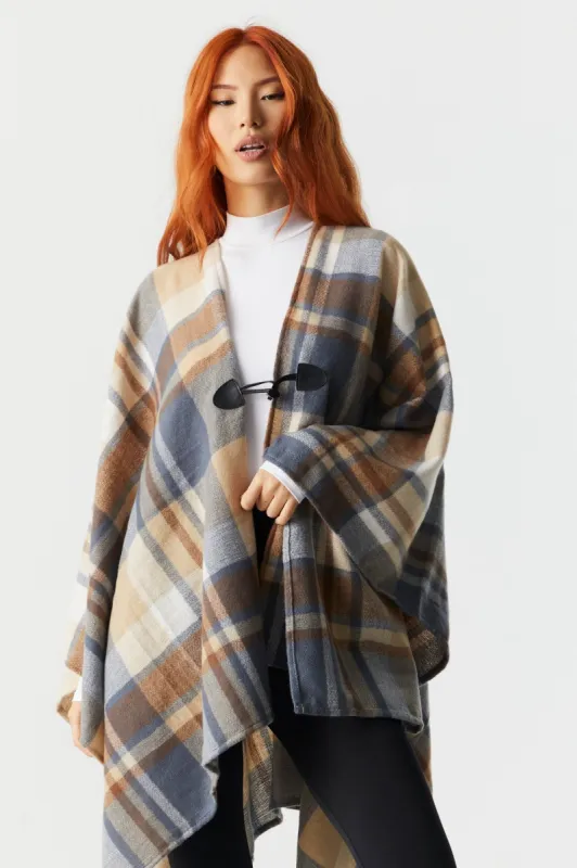 Blue Plaid Shawl sold by Charlotte Russe