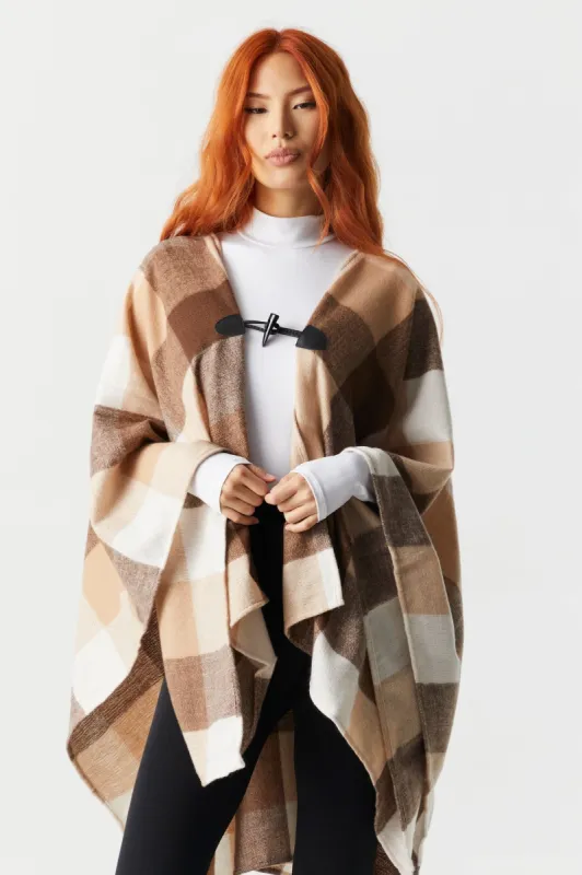 Tan Plaid Shawl sold by Charlotte Russe
