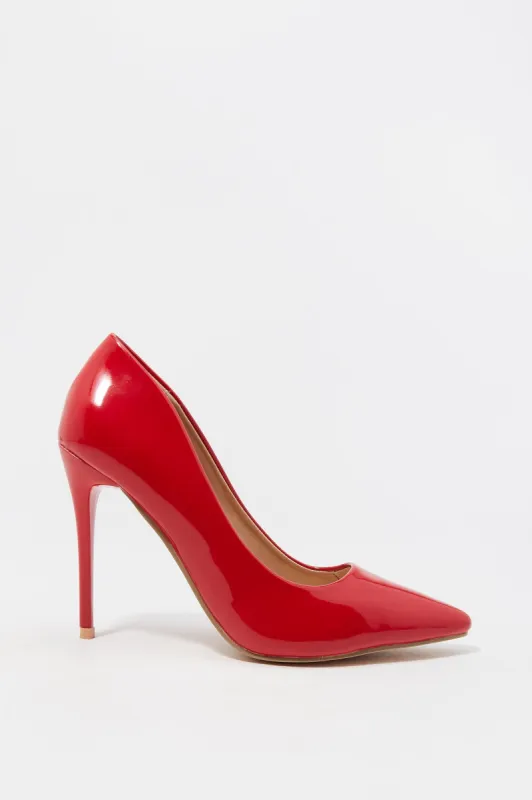 Glossy Pointed Toe High Heel Pump sold by Charlotte Russe