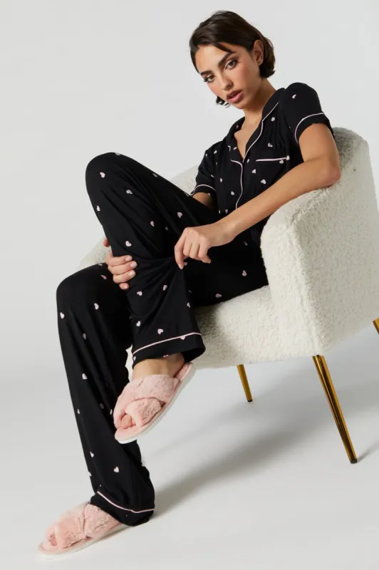 Plush Criss Cross Slipper sold by Charlotte Russe