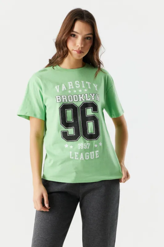 Brooklyn '96 Graphic Boyfriend T-Shirt sold by Charlotte Russe