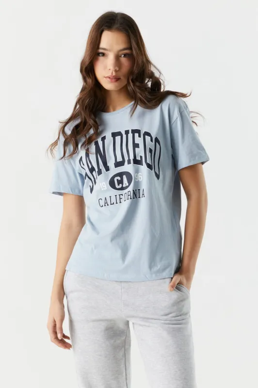 San Diego California Graphic Boyfriend T-Shirt sold by Charlotte Russe