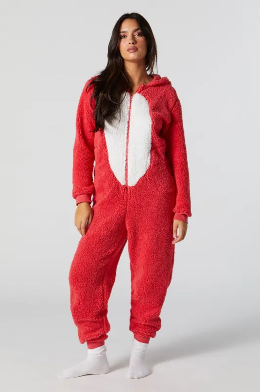 Plush 3D Fox Onesie sold by Charlotte Russe