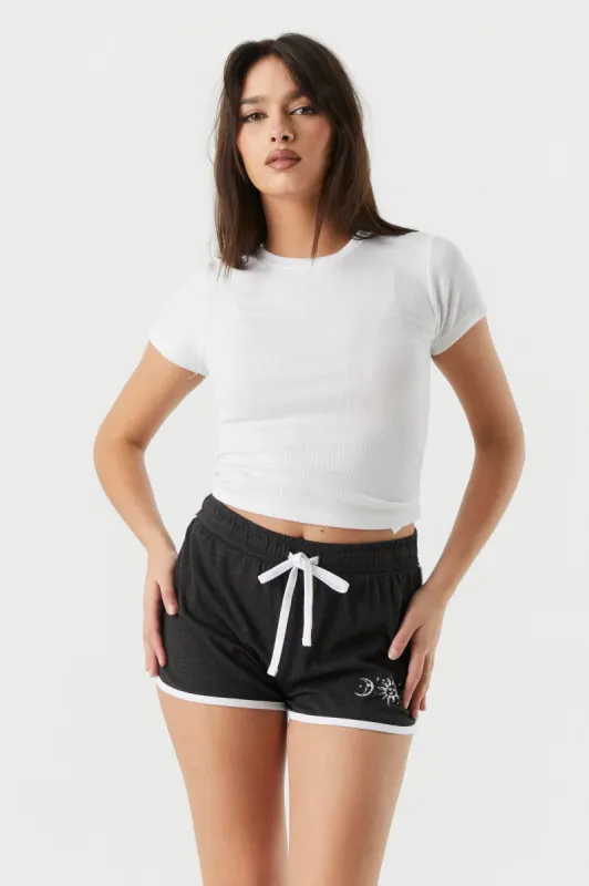 Celestial Graphic Dolphin Short sold by Charlotte Russe
