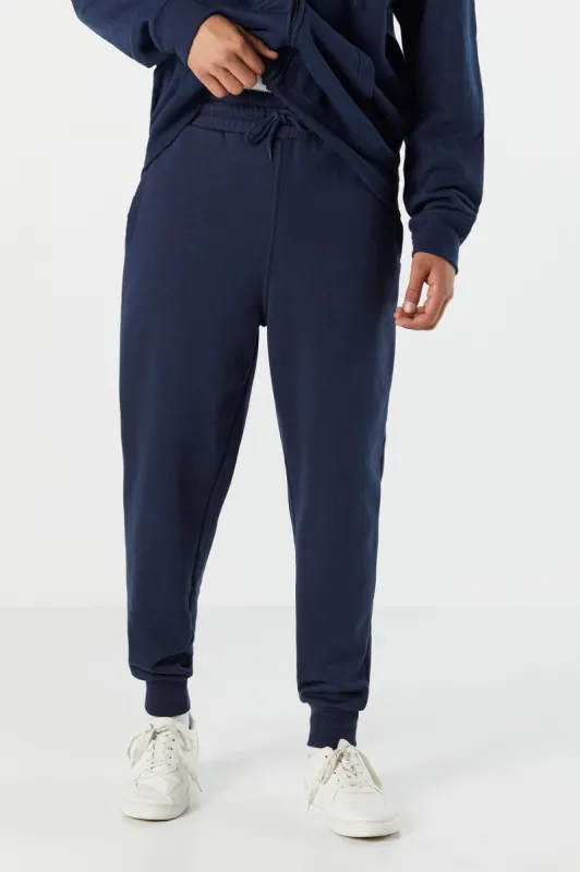 Solid Fleece Jogger sold by Charlotte Russe
