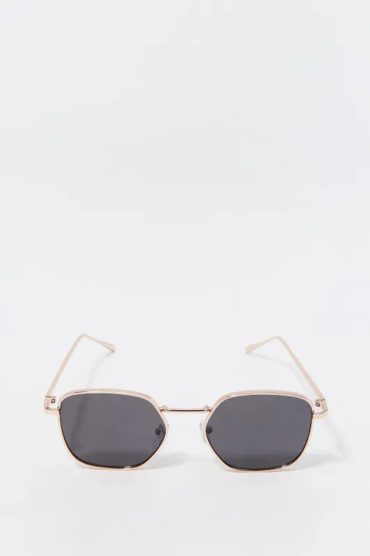 Square Metal Frame Sunglasses sold by Charlotte Russe
