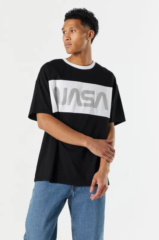 NASA Colourblock Graphic T-Shirt sold by Charlotte Russe