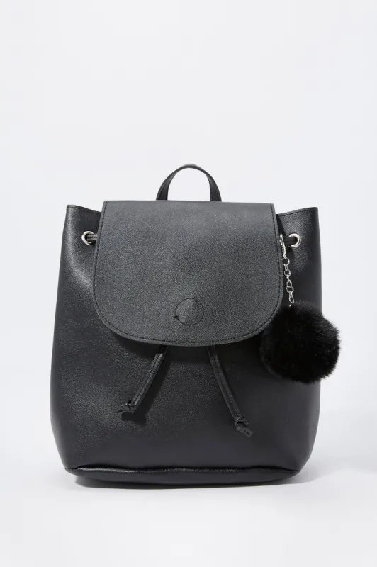 Faux Leather Drawstring Backpack sold by Charlotte Russe