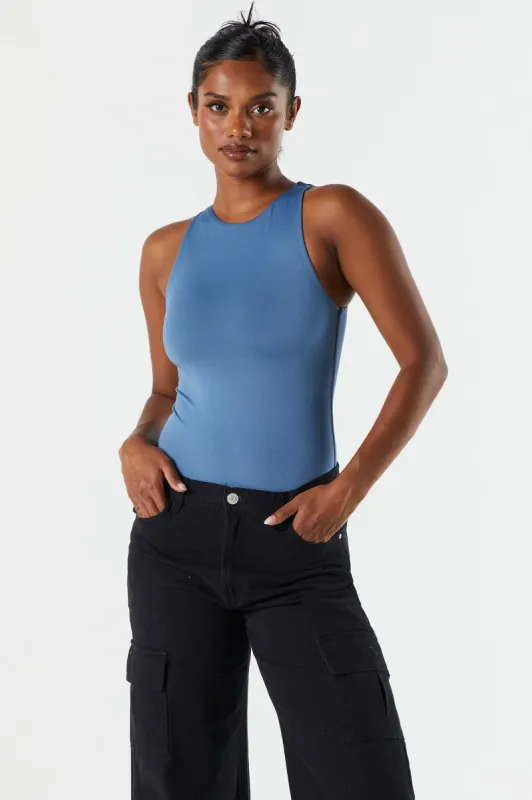 Contour Sleeveless High Neck Bodysuit sold by Charlotte Russe