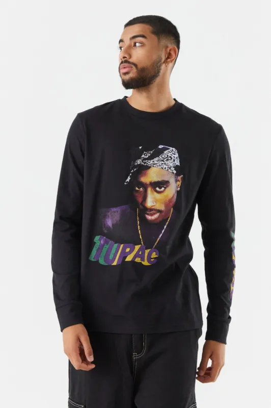 Tupac Graphic Long Sleeve Top sold by Charlotte Russe