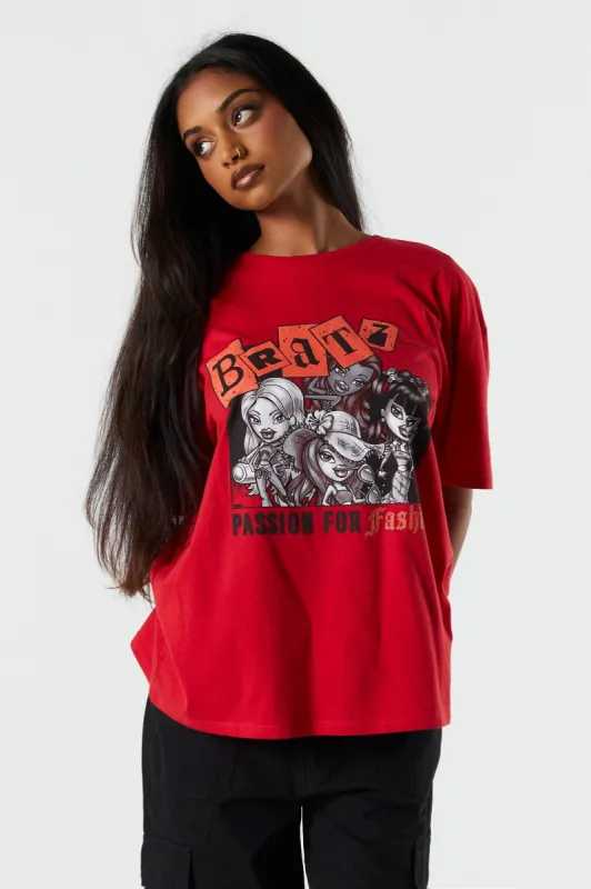 Red Bratz Graphic Boyfriend T-Shirt sold by Charlotte Russe