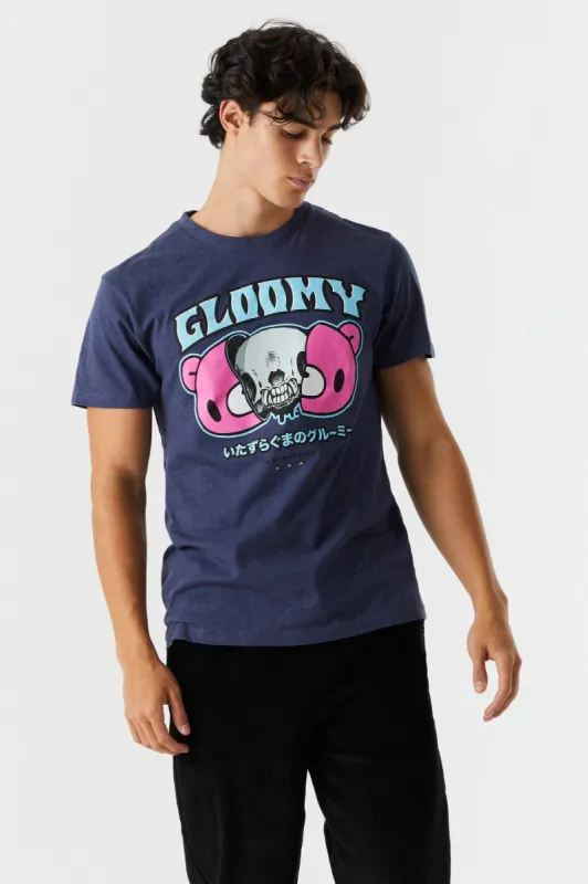 Gloomy Bear Skull Graphic T-Shirt sold by Charlotte Russe