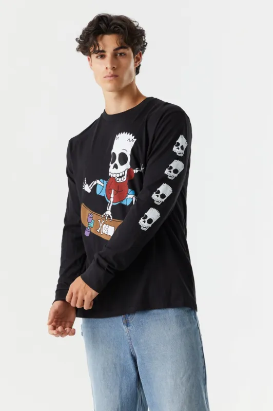 Skater Skeleton Bart Graphic Top sold by Charlotte Russe