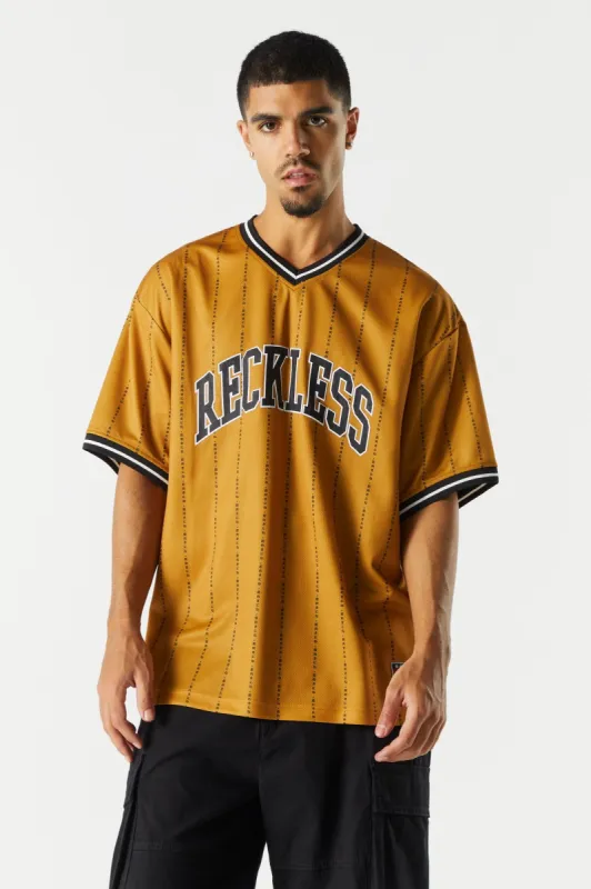 Reckless Graphic Baseball Top sold by Charlotte Russe