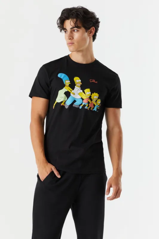The Simpsons Dancing Graphic T-Shirt sold by Charlotte Russe