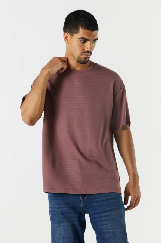 Relaxed Textured T-Shirt sold by Charlotte Russe
