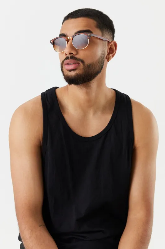 Tortoise Print Clubmaster Sunglasses sold by Charlotte Russe